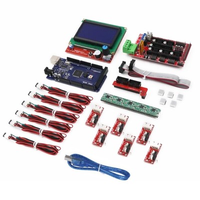 3D Printer Kit With Mega 2560 Boa RAMPS 1.4 Controller LCD 12864 A4988 Motor j