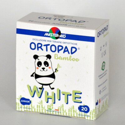 ORTOPAD BAMBOO JUNIOR OKKLUSOR WEISS FÜR ORTHOPÄDISCHE THERAPIEN 20 OKKLUSOREN