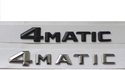 1X BRAND New 3D 4 MATIC TRUNK BADGE Emblem for all cars BLACK OR SILVER