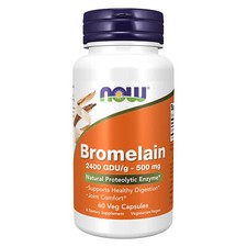 NOW FOODS Bromelain 500 mg 60 Veg Capsules
