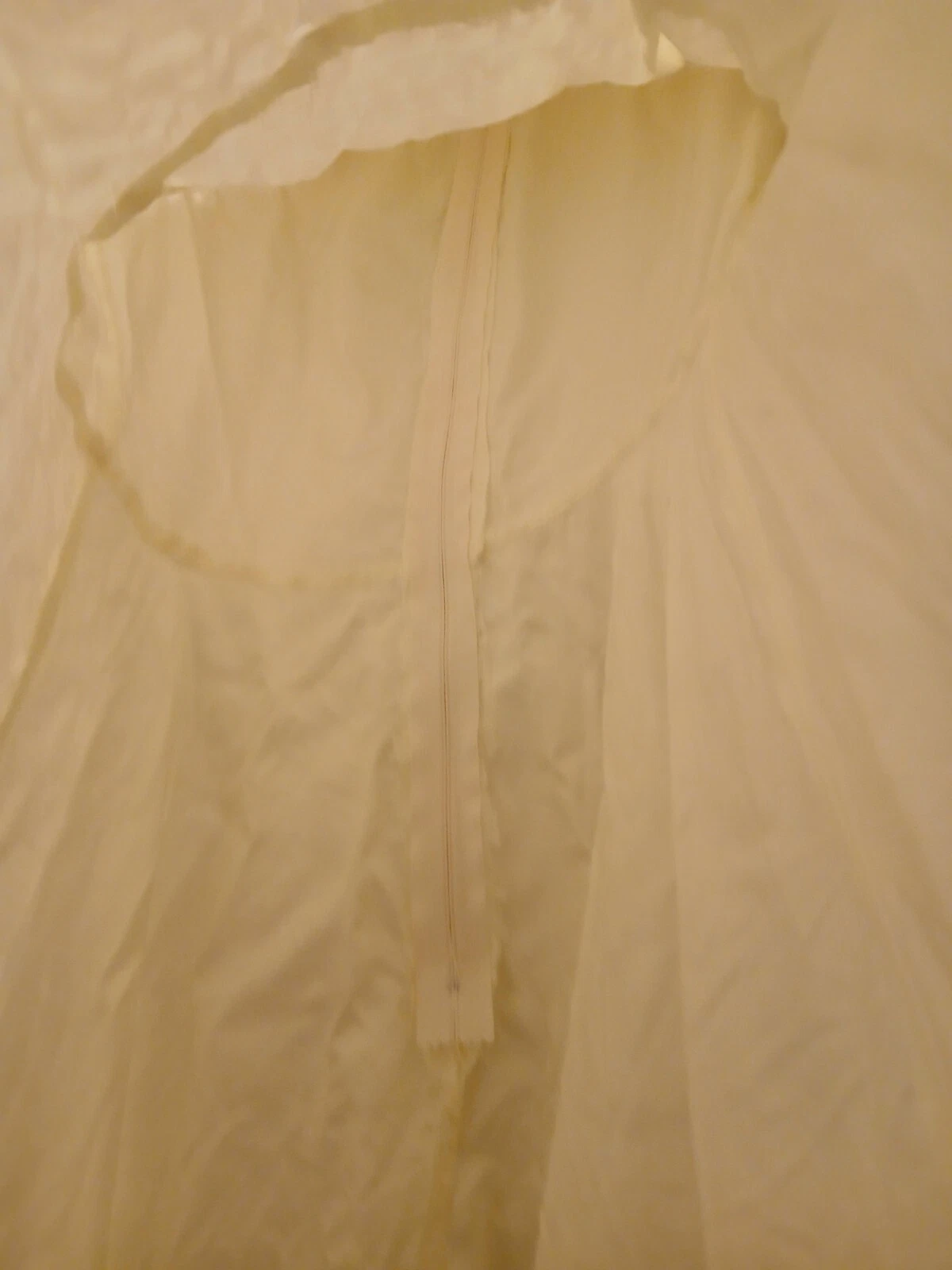 OFF WHITE vecch abitoo bianco sporcoe vintage pic conccia br inzzo pizzoezza lung 51""o lung 13""o