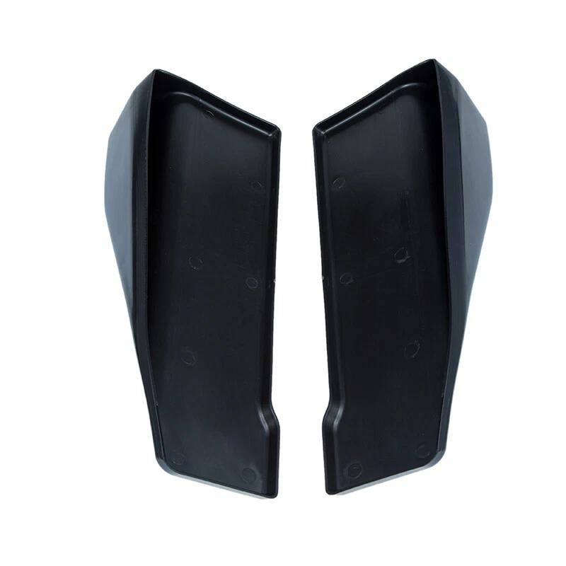 2x Falda pala ángulo envolvente difusor labio canard alerón parachoques trasero negro brillante Foto 4 de 4