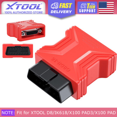 XTOOL OBDII 16PIN Connector OBD2 Scanner Adapter Work for D8 IK618 X100PAD3 PAD
