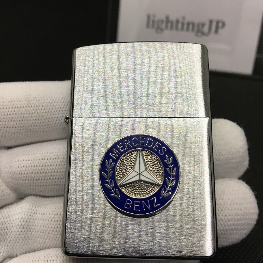 Zippo Mercedes Benz Emblem Logo Metal Silver Brass Lighter Zippo Mercedes Benz Emblem Logo Metal Silver Brass Lighter