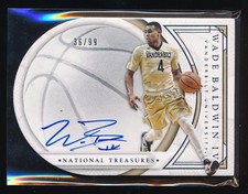 WADE BALDWIN IV 2016 NATIONAL TREASURES COLLEGIATE DIE CUT RC AUTO 36/99 
