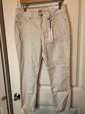 NWT d. jeans Floral Print High Waist Ankle Modern Fit Pant Size 10 