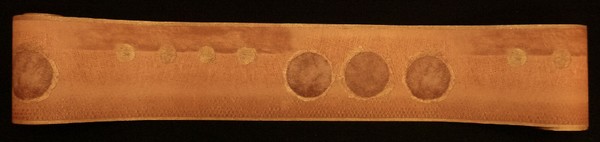 7634-26-) Edle Satin BordüRe Borte Mit Design Terrakotta + Gold 5M X Ca. 13,3Cm-image