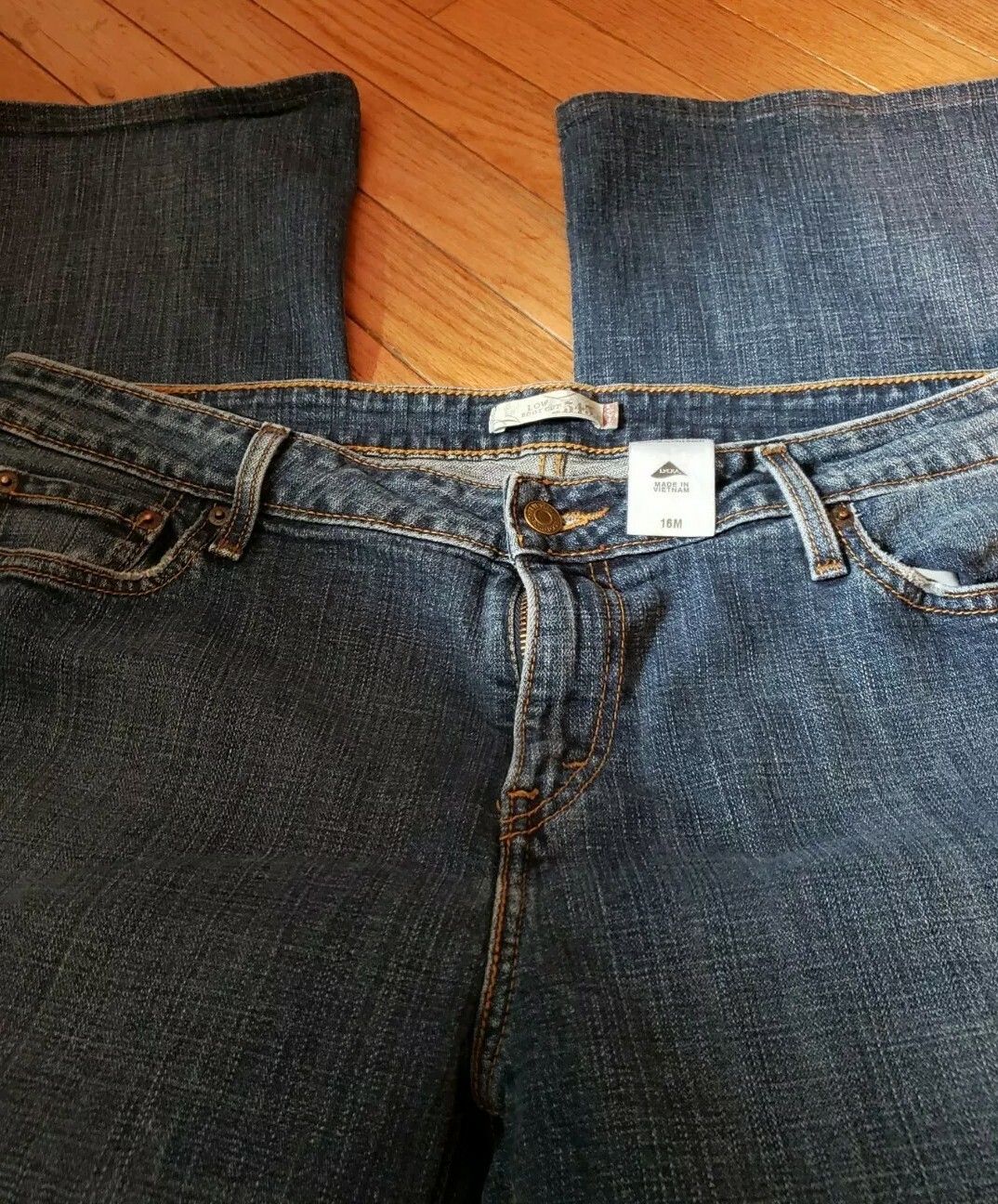 Levis 545 Jeans Women's 16M Denim Low Boot Cut Dark W… Gem