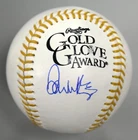 Don Mattingly Signed Official Gold Glove Award Logo Major League Baseball