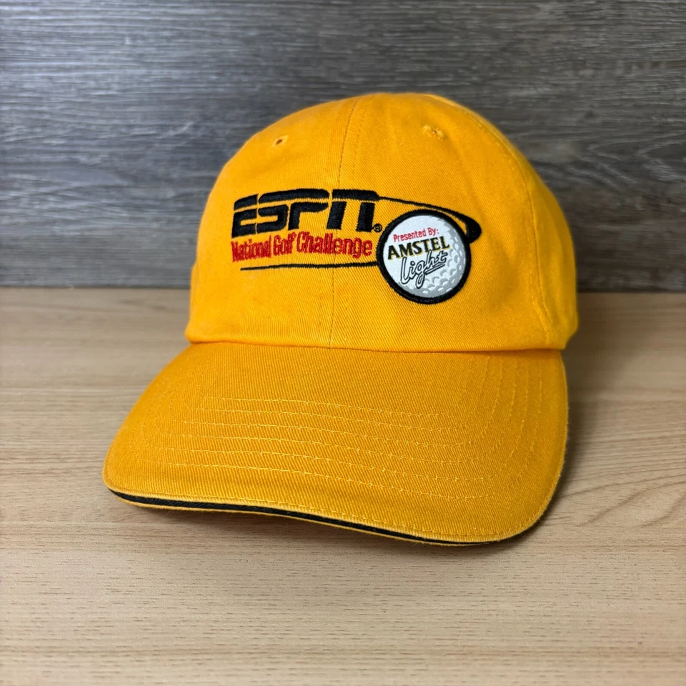 Gorra ESPN de colección con correa trasera amarilla National Golf Challenge Foto 3 de 4