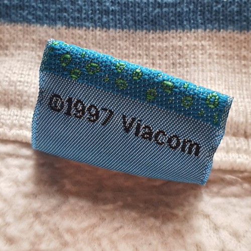 Maglione Vintage Nickelodeon Rugrats 1/4 Zip Pile 1997 Gioventù Piccolo 7/8 Bianco - Foto 5 di 7