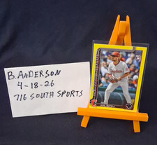 Topps 2025 Update YELLOW Parallel SP Will Wilson RC Cleveland Guardians