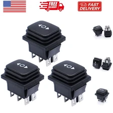 3pcs Waterproof Momentary Rocker Switch ON/Off/ON, DC 12V 10A Toggle Power Bu...