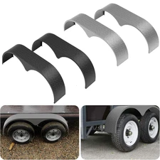 2PCS Tandem Double Axle Trailer Fenders 66" x 20" x 9.1" For 13" 14" 15" Tires
