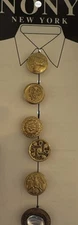 6 Vintage Nony New York Button Covers NAUTICAL