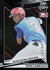 2022 Panini Elite Extra Edition #197 Yefri Carrasco #/999 DPL