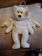 Ty Halo Angel Beanie Baby with tag. Retired Brown nose.Vgc. ideal Xmas gift 
