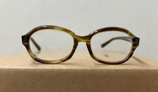 VTG 60s American Optical AO Tortoise Brown Eyeglasses Frames Oval 5 1/4
