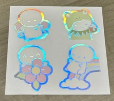 NEW The Coffee Monsterz Co. Emoti Sticker Seals w/ Holo Foil TCMC Stickers B