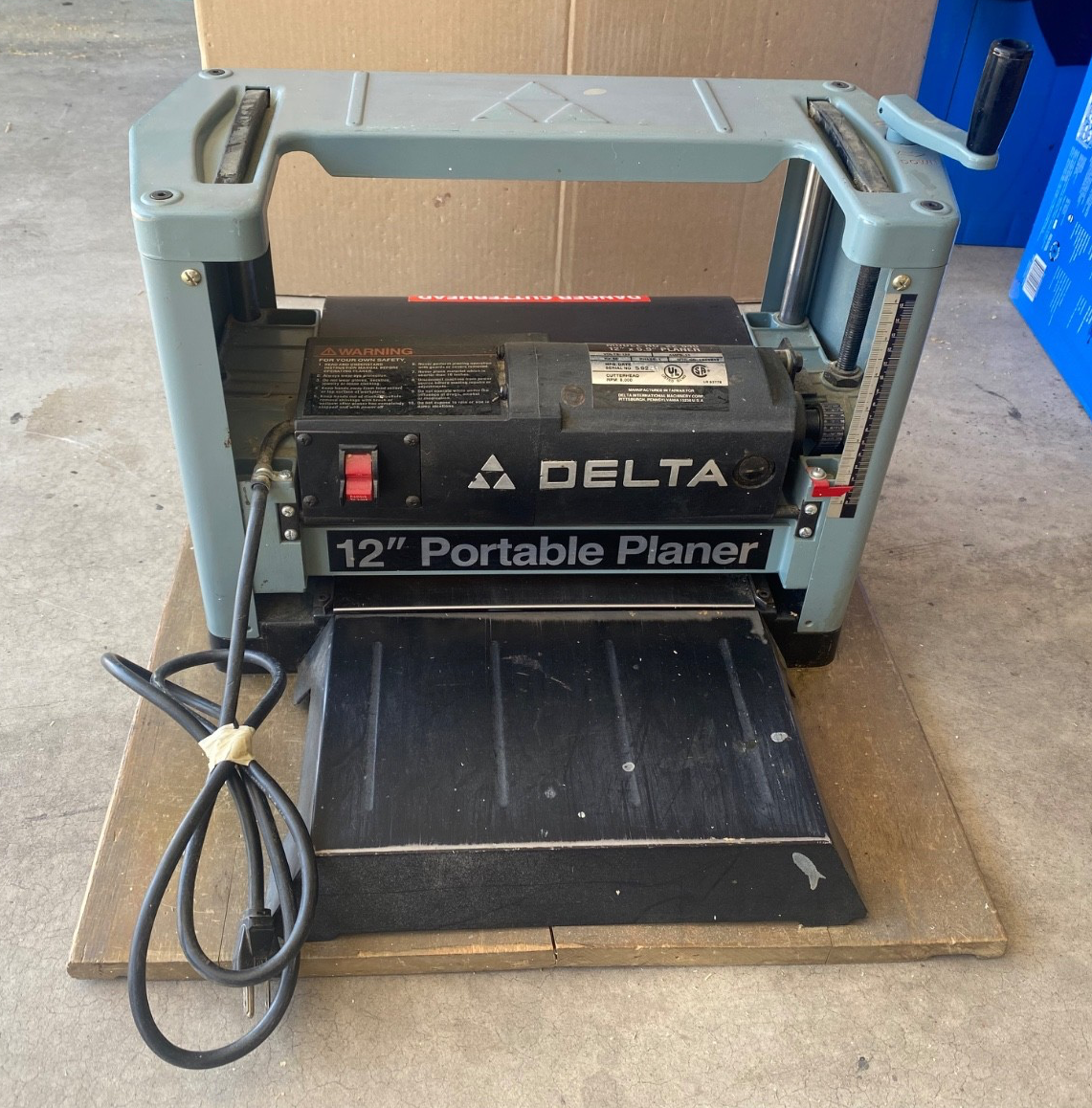 Delta Tools Model 22-540 Portable Thickness Planer Plane 12 x 5.9