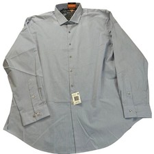 NWT Van Heusen Mens Slim Fit Extreme Stain Defense Dress Shirt 18-18.5 34/35 2XL