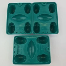 Set of 3 Jell-O Jigglers Jello Plastic Mold Create Football and Helmets