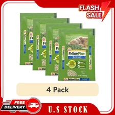 (4 pack) Feline Pine Original 100% Natural Cat Litter, 20 lb