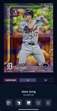 DIGITAL TOPPS BUNT Jace Jung RC GILDED 25 SUPER RARE Read