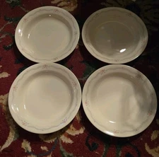 VTG Set Of 4 Corelle By Corning  English Breakfast Rim Soup Bowl 8.5" USA Made