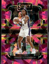 2024 Panini Select WNBA #35 Crystal Dangerfield Prizms Pink Ice