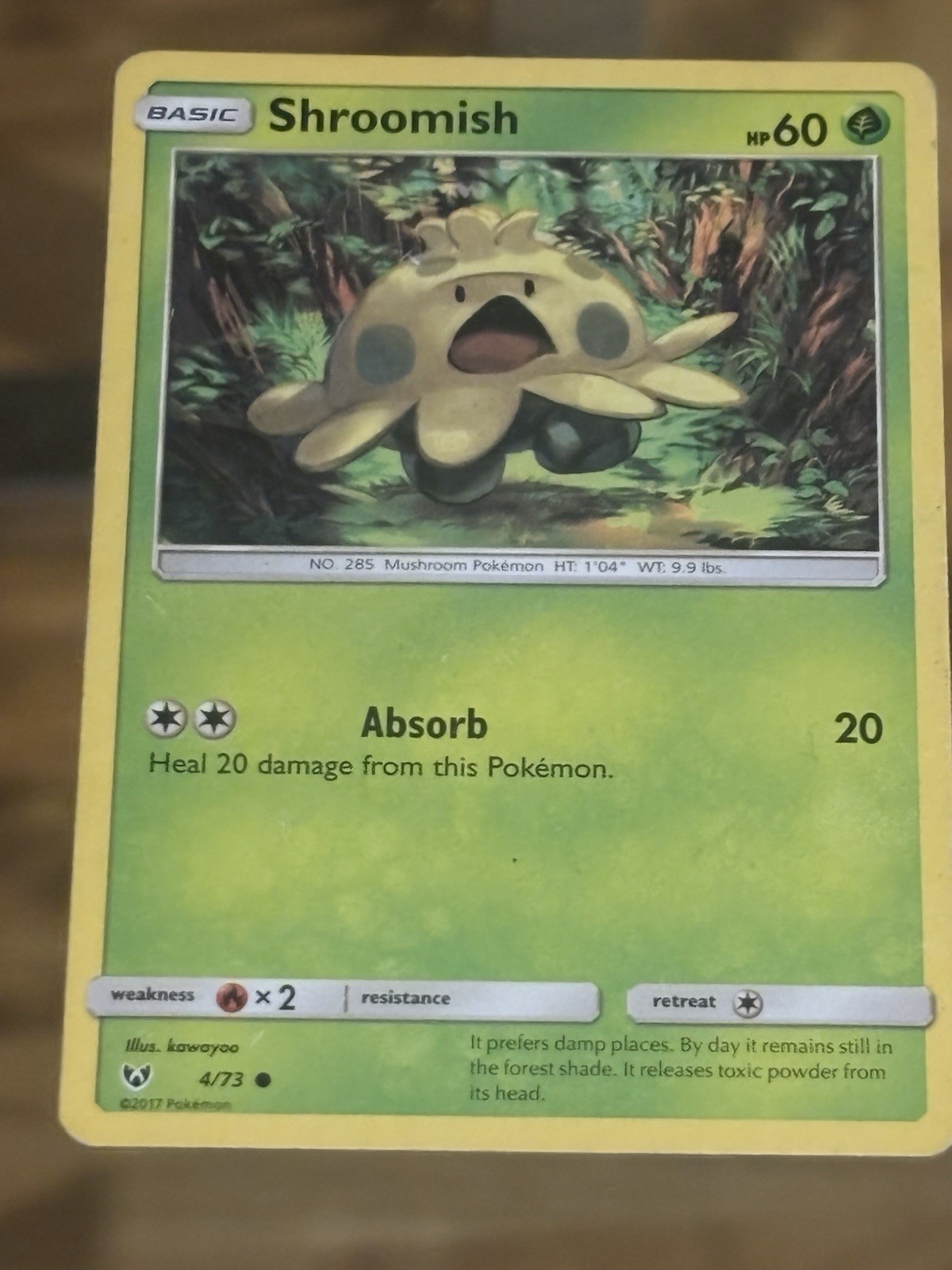 Shroomish - 4/73 - Common - Lightly Played Pokemon Card