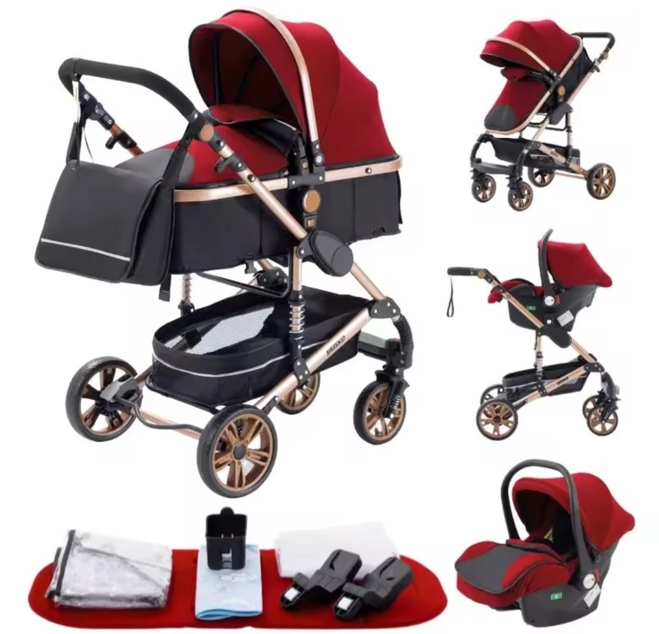 Cochecito de bebé combo asiento de coche 3 en 1 sistema de viaje para bebé, cochecito Absrv amortiguador recién nacido Foto 3 de 4