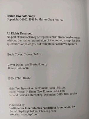 Pranic Psychotherapy Master Choa Kok Sui 2nd Edition | eBay