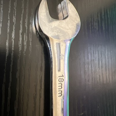 Used MASTERGRIP 18mmPolished Ratcheting Combination Ratchet Wrench