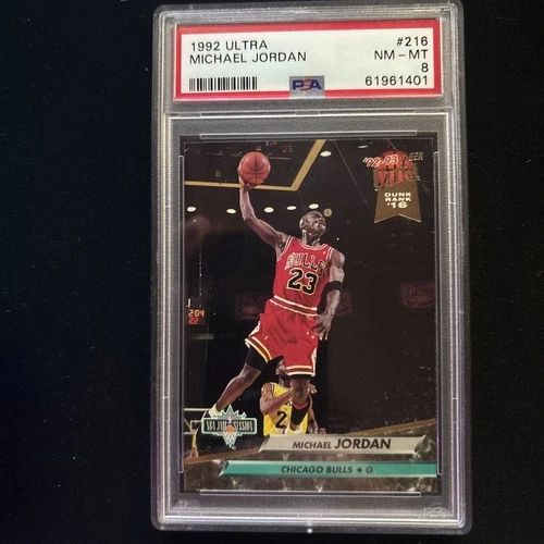 💎 Michael Jordan 1992-93 Fleer Ultra #216 PSA 8 NM-MT 🏀 Bulls