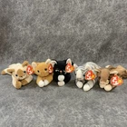 Ty Beanie Baby Cats Lot Of (5) Plush Collectibles All W/Tags 1994-1997 Vintage