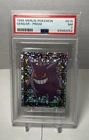 1999 Merlin Pokémon Gengar Prism Sticker S15 PSA 7 Holo ^