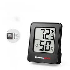 ThermoPro TP49BW Mini LCD Digital Indoor Hygrometer Humidity Room Thermometer