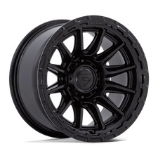 22x10 Fuel Wheels Fc866 Piston Blackout W Gloss Black Lip Rims 1pc