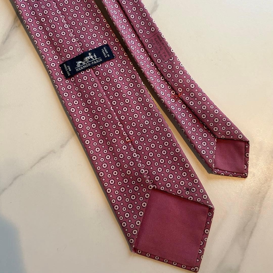 Good condition HERMES  Tie Dot Pattern - image 2