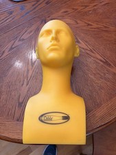 Vintage Female Mannequin Head Bust Display Store Countertop Wig Hat Display