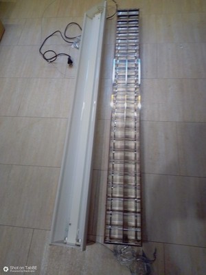 Spectral Hängeleuchte Rasterleuchte Neu ca 1990 EVG mit Leuchtstoffröhren 