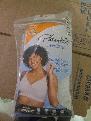 Playtex 18 Hour Sensational Support Wire free Bra Cups Womens Comfort Cushion