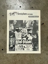 Hemisphere Pictures Pressbook for THE BELL TELLS, BLOOD CREATURE - 1950s Horror!