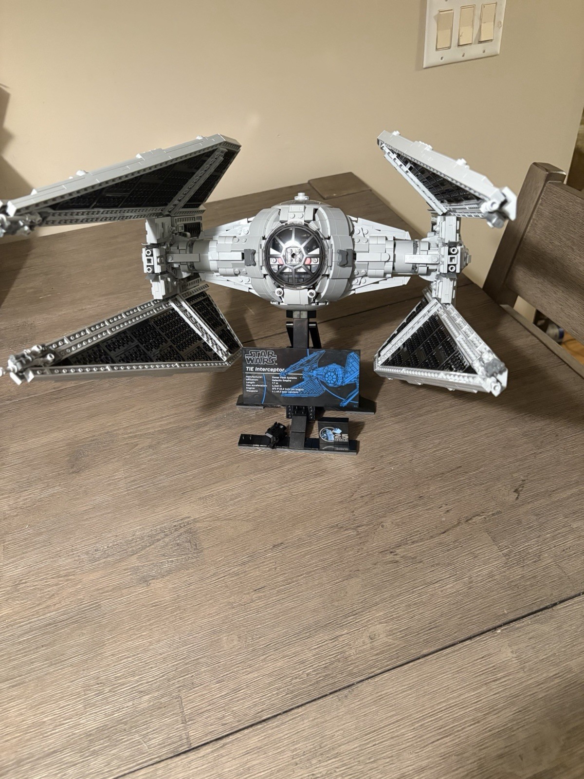 LEGO Star Wars UCS Tie Interceptor 75382 with Instructions No Box Or Minifigure