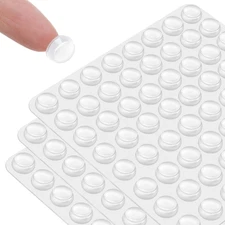 192 PCS Cabinet Door Bumpers Clear Self Adhesive- Rubber Door Stoppers for Cabin