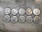 10 Lot US 40% Silver Half Dollars Kennedy 50 Cent Coins All 1965    A3