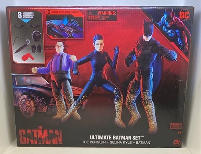 The Batman Ultimate Batman Set Penguin + Selina Kyle + Batman + Batmobile