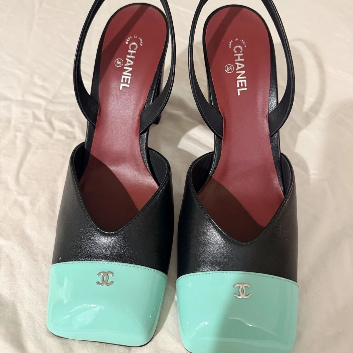 シャネル　パンプス　39ハーフサイズ CHANEL Block High (3-3.9 in) Heel Height Heels for Women for sale