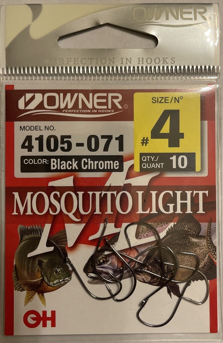 Owner Mosquito Light Hook 4105 Drop Shot Hook Freshwater Bass Trout Select  Size